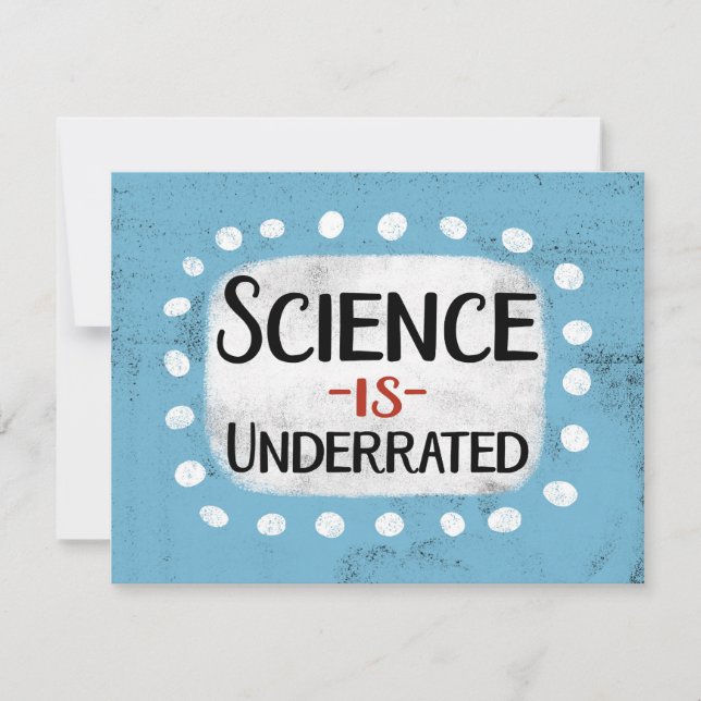 La science est une carte de voeux sous-évaluée (Devant)