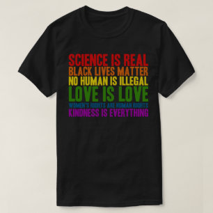 La Science est vrai T-shirt noir de matière des