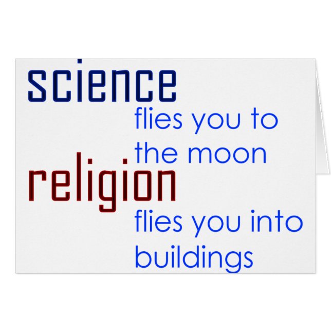 la science et religion (Devant horizontal)