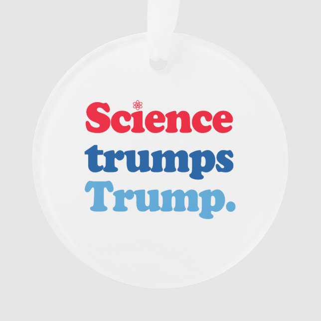 La science l'emporte sur Trump (devant)