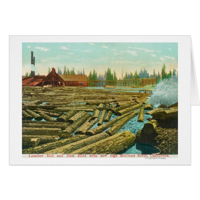 La scierie et le barrage, rivière remplie de (Devant horizontal)