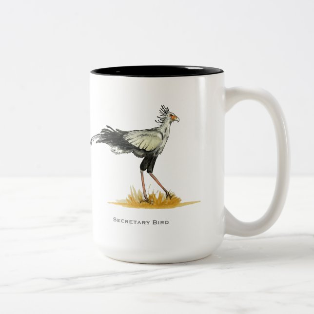 La Secrétaire Bird, Mug à café à deux tons (Droit)