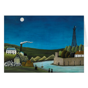 La Seine a Suresnes par Henri Rousseau, Art Vintag