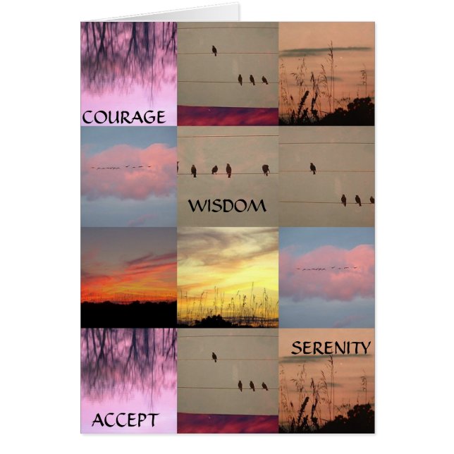 LA SÉRÉNITÉ, COURAGE, SAGESSE, ACCEPTENT (Devant)