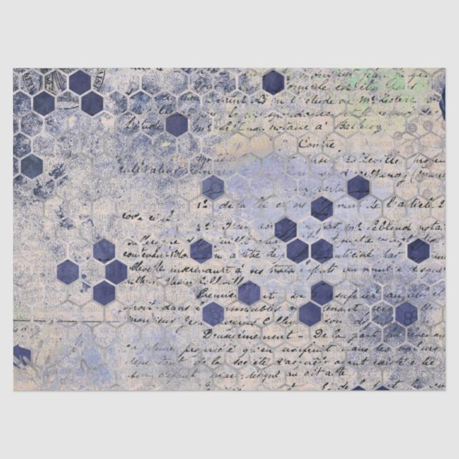 La série Blue Bee Design 18 papier de soie (Recto)