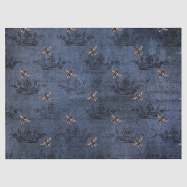 La série Blue Bee Design 5 papier de soie (Recto)