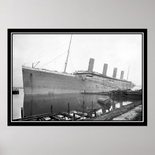 La série Titanic Unpainted Photo Poster série tita