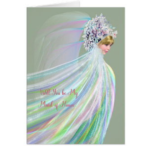 La servante d'honneur Invitation avec mariée d'Ima