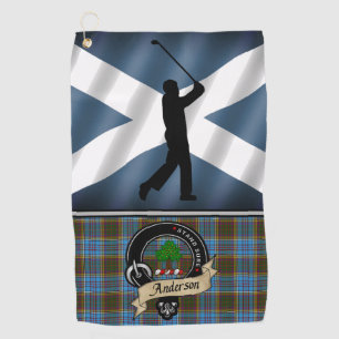 La serviette de golf Anderson Tartan