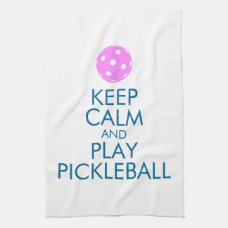 La serviette de Pickleball "gardent le calme et le