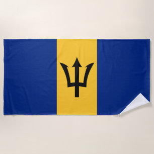 La serviette de plage du Barbados Flag