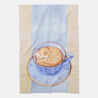 La serviette de thé au café