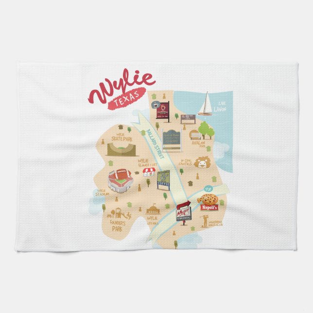 La serviette de Wylie le Texas (Horizontal)