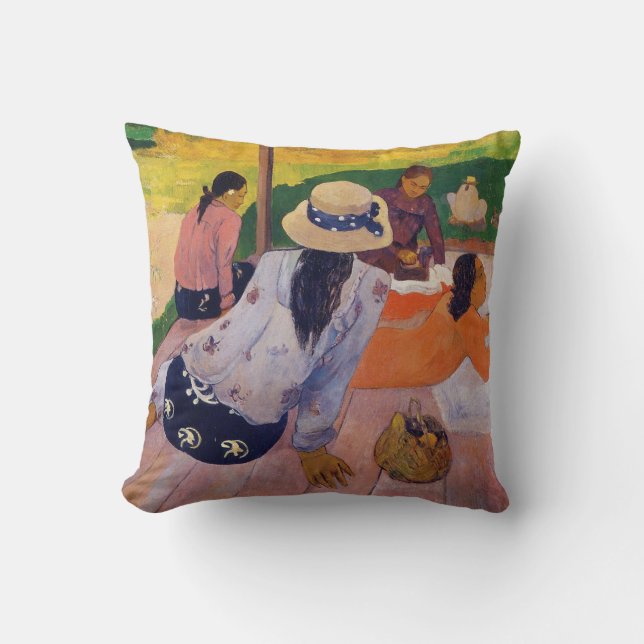 La sièste - coussin de Paul Gauguin (Recto)