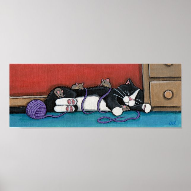 La sieste de Gulliver - Impression de chats (Devant)