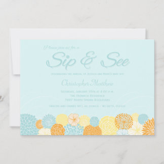 La sieste florale bleue et une nouvelle invitation