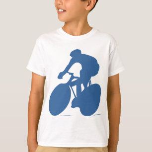 La silhouette de cycliste badine le T-shirt