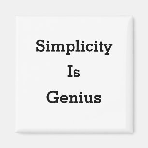 La simplicité est un aimant génial