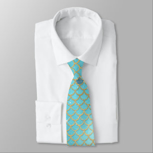 La sirène turquoise mesure le cravate de mariage