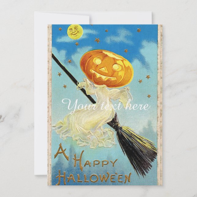 La sorcière Citrouille d'Halloween en perte de vit (Devant)