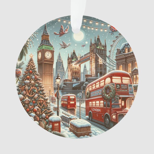 La splendeur festive de Londres - Big Ben Noël (devant)