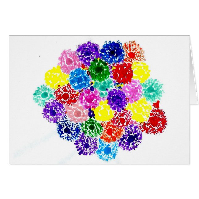 La sucrerie arrose la carte d'artiste d'autisme (Devant horizontal)