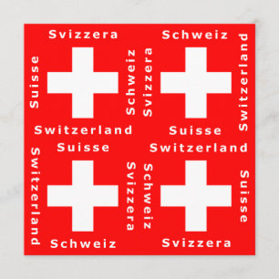 La Suisse, Suisse, Schweiz, invitation de Svizzera