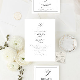 La Suite Maison | Mariage Monogramme Open Face