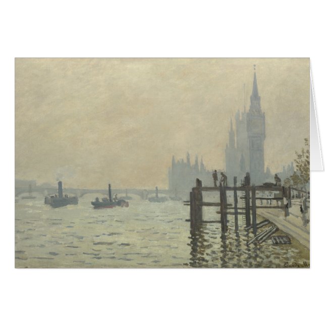 La Tamise sous Westminster par Claude Monet (Devant horizontal)