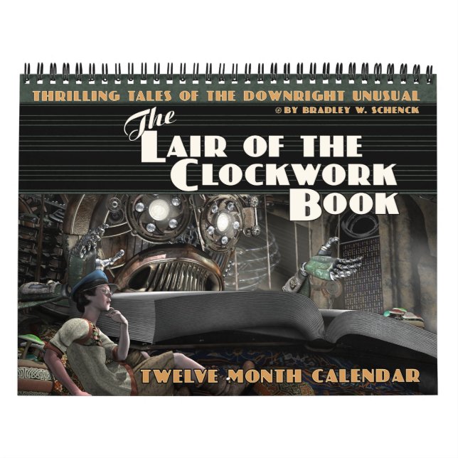 La tanière du calendrier de livre de rouages (Protection)