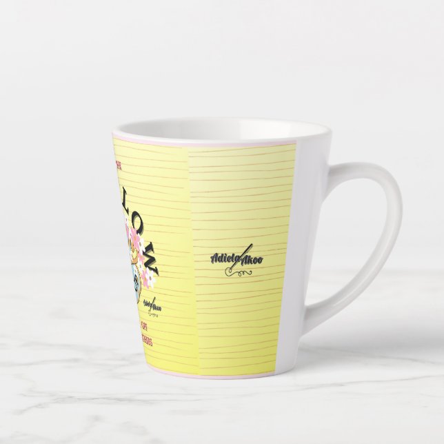 La tasse à latte OVERFLOW conçue par Adiela Akoo (Droite)
