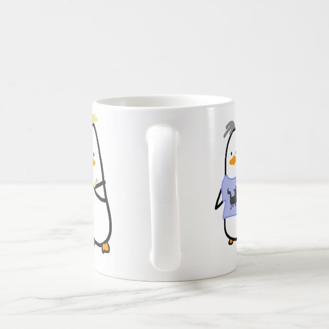 La TASSE aléatoire de pingouins - 3 oiseaux (Poignée)
