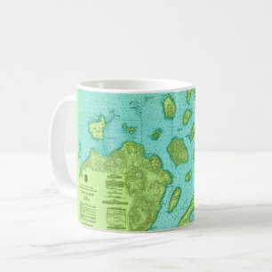 La tasse avec la carte des îles Apostle