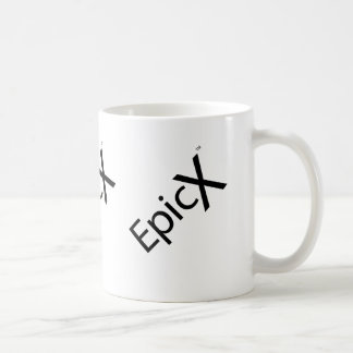 La tasse avec le logo des textes 3 d'EpicX a