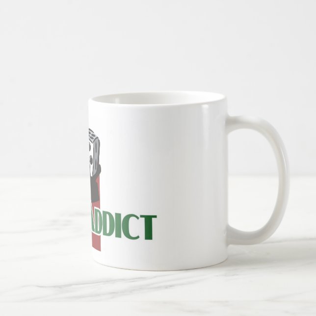 La tasse blanche de l'intoxiqué de merdes (Droite)