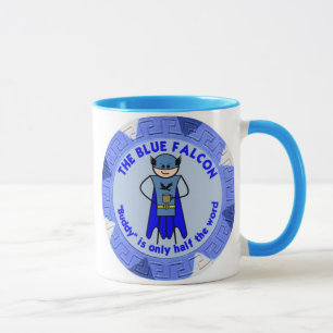 La tasse bleue de faucon