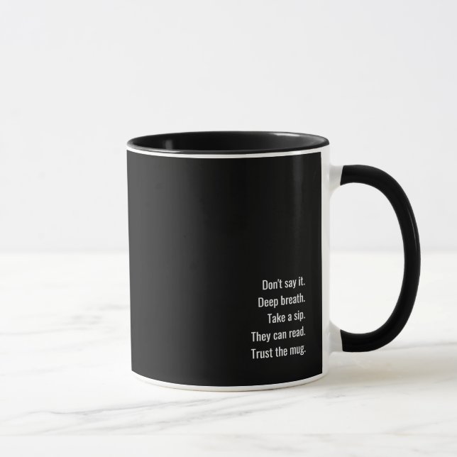 La tasse d'argument-bouchon de bureau, édition de (Droite)