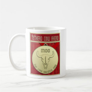 La tasse de café classique de vache à Tetherd