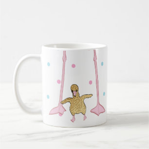 La tasse de café "Gold Flamant rose Mom & Baby" S