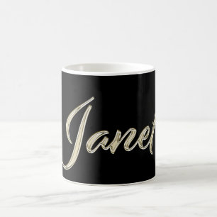 La tasse de café Janet white gold