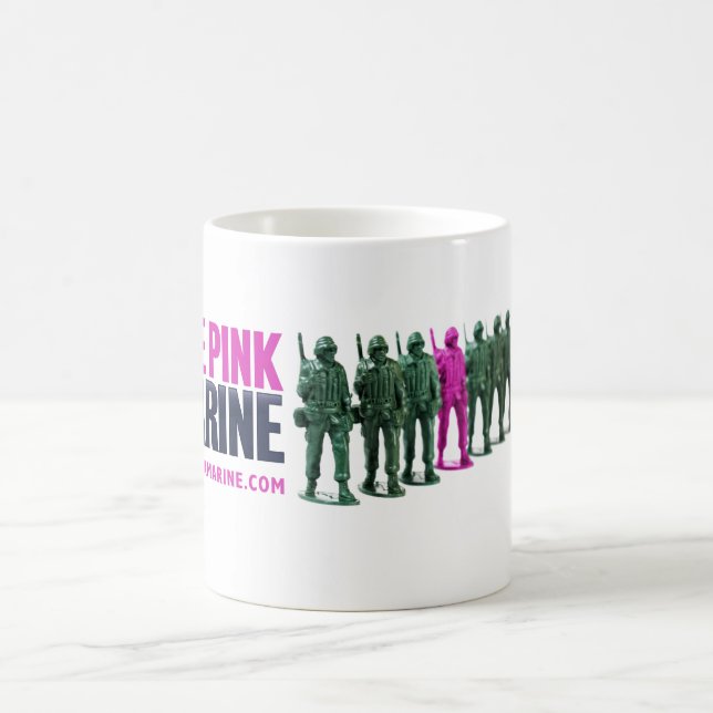 La tasse de café marine rose (Centre)