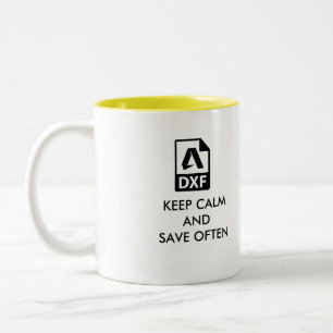 La tasse de café parfaite de concepteur d'Autocad