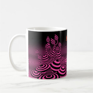 La tasse de café personnalisée Neon Fuchsia Magic