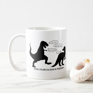 La tasse de calembour de dinosaure de période de