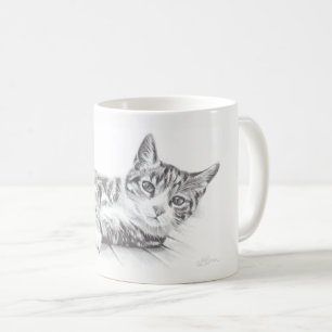 La tasse de chat, tasse d'art de chat, amoureux de