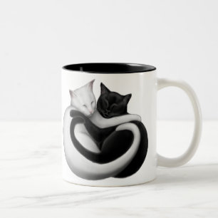 La tasse de chats d'amour