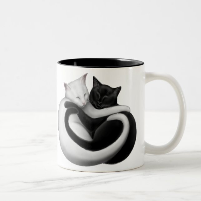 La tasse de chats d'amour (Droit)