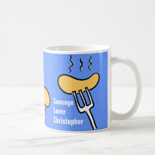 La tasse de conception des saucisses. Personnalise