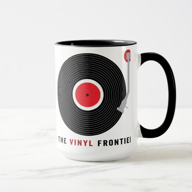 La tasse de frontière de vinyle (Droite)