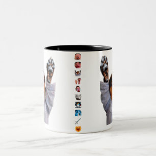 la tasse de hobbHype avec font dans le genre